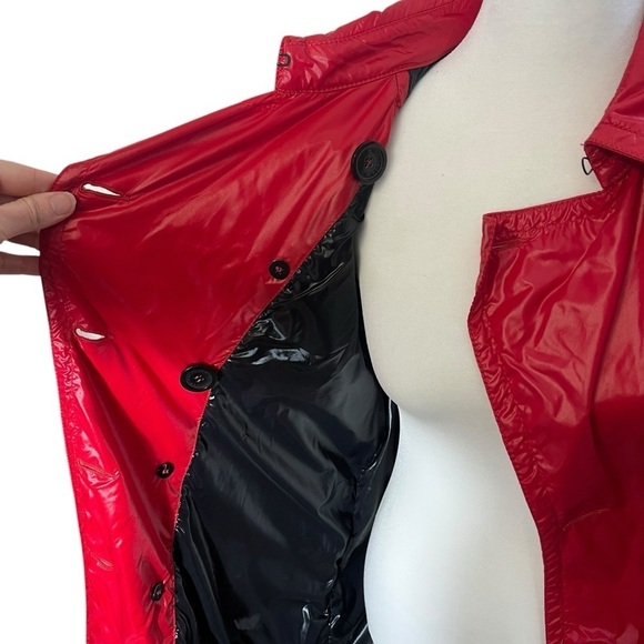 MONCLER Y2K Shiny Nylon Double Breasted Trench Coat Jacket - Picture 9 of 16